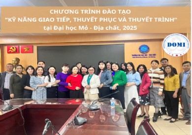 Nâng cao kỹ năng giao tiếp, thuyết phục và thuyết trình: Lớp học thiết thực dành cho cán bộ, cộng tác viên Trường Đại học Mỏ - Địa chất
