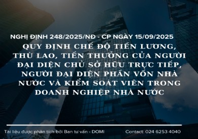 QUY ĐỊNH MỚI NHẤT VỀ TIỀN LƯƠNG CỦA DOANH NGHIỆP NHÀ NƯỚC HIỆN NAY