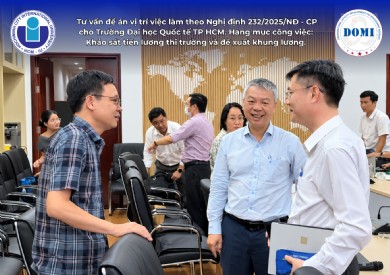 DOMI tổ chức thành công báo cáo khảo sát thị trường lương cho viên chức Trường Đại học Quốc tế